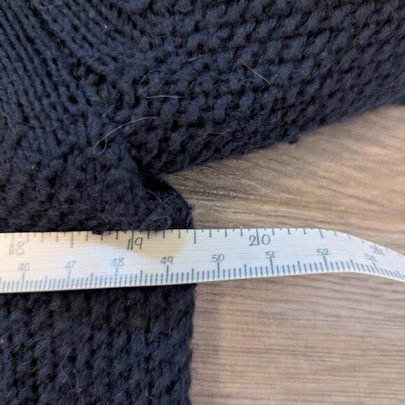 Men's RW & Co. Blue Cable Knit Shawl Cardigan - Picture 3 of 7